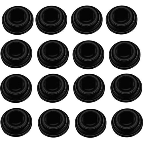 16Pcs Rubber For Car Buffer Pier Trunk Engine Cover Door Abnormal Noise Cushion Pad Damping Block Bands Modified Grommet Sticker