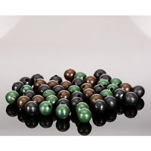 50pcsEuropean Style Retaining Bead Silicone Soft Bead Anti-collision Bean Space Bean Line Set Anti-tangle Bean Fishing Tools