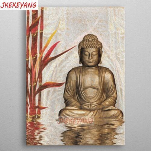 5D DIY square/round Diamond painting Buddha Cross Stitch Diamond Embroidery Pattern Rhinestone J2398