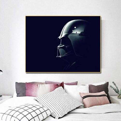 Disney Classic Movie Star-Wars Canvas Painting Commander Vader Posters and Prints Wall Art Pictures For Kids Room Decor Cuadros