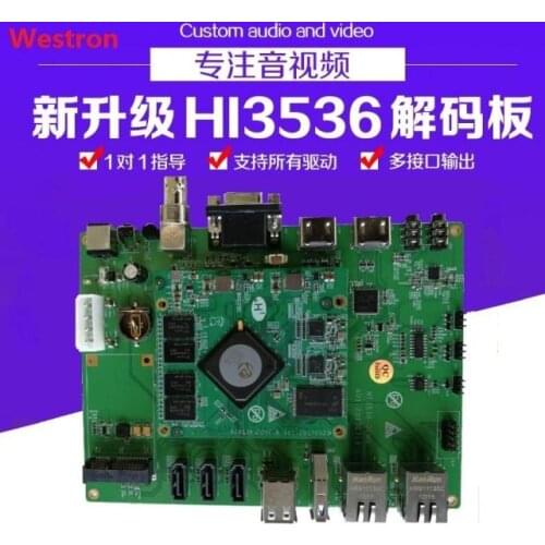 For The newly upgraded hi3536 development board supports 4K 1080p H264/H265 decoding