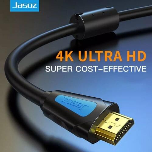 Jasoz HDMI-compatible Cable 4K 60Hz Version 2.0 HDR For Xiaomi Mi Box Laptops Projector PS4 HDTV Splitter Switcher 10m 12m 15m