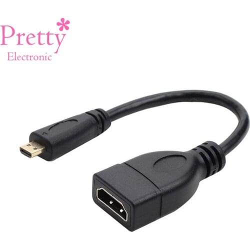 Micro HDMI-compatible to HDMI-compatible Cable 1.4 Version Gold Plated Female to Male for Mobile Phone Laptop Tablet HDTV Camera