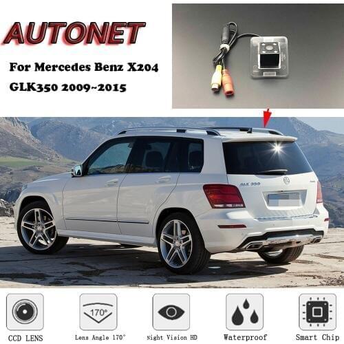 AUTONET Backup Rear View camera For Mercedes Benz X204 GLK350 2009 2010 2011 2012 2013 2014 Night Vision license plate camera