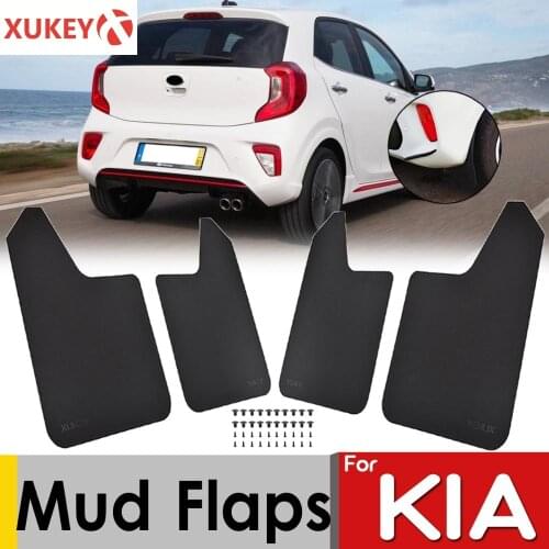 15" x 11.5" Set Splash Guards For Kia Picanto GT Seltos Stinger Optima Telluride rio Mud Flaps Mudflaps Mudguards Fender W/Clips