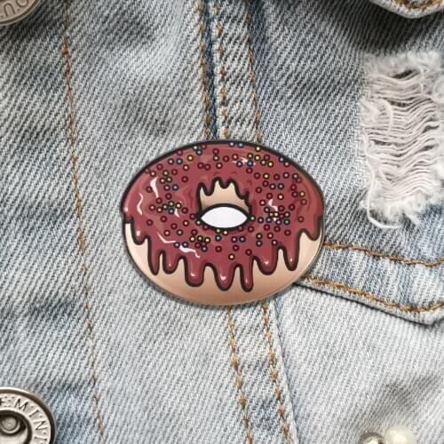 Beautiful Brooches For Women Vintage Donuts Pins Acrylic Badge pin Jewelry Gifts