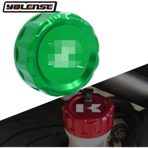 For KAWASAKI Z650 Z900 Z750 Z900RS Z1000 ZX-6R ZX-10R ZX6R ZX10R ZX 6R 10R Motorcycle CNC Rear Brake Fluid Reservoir Cover Cap