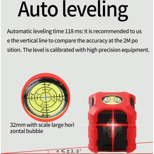 LETER laser level 2-line instrument cross line Laser With L- magnetic magnetic