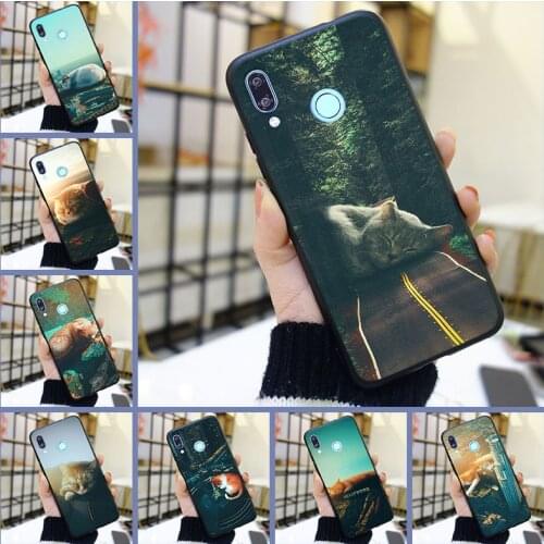 Soft Phone Case For Huawei Nova 2i 3 3I 3E 2 Lite Plus 4 4E 5 City Cat Silicone Back Cover For Huawei Nova Smart Lite 2017 Case