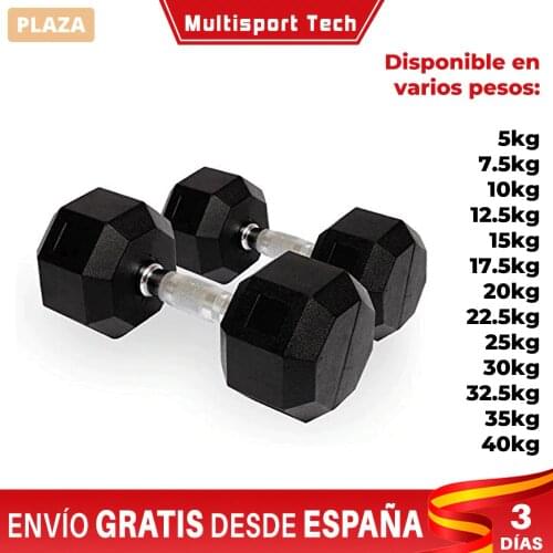 CANNON set hexagonal rubber gym weights 1 to 20 Kg men and women fitness training dumbbells