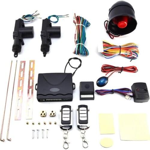 2 Car Door Remote Central Locking Kit + Anti-theft Alarm Tool Set Universal Vehicle Remote Central Lock