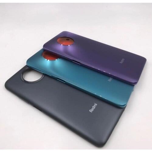 Original 6.53" For Xiaomi Redmi Note 9 5G M2007J22C Back Battery Cover Rear Door Housing Case For Redmi Note 9T With Side Keys