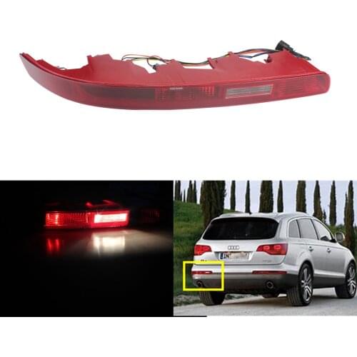 ANGRONG Rear Left Bumper Reflector Reverse Tail Brake Light Fog Lamp For Audi Q7 4L 06-15