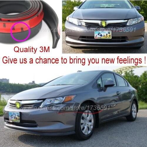 For HONDA Insight Inspire Elysion Prelude For Odyssey Bumper Lips Spoiler Body Kit Strip Front Tapes Body Chassis Side Protectio