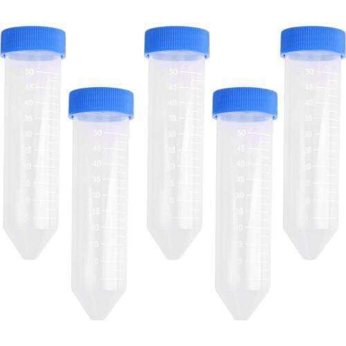 PPYY NEW -50 Pieces 50Ml Plastic Centrifuge Tube Pipe Vial Lab Test Container