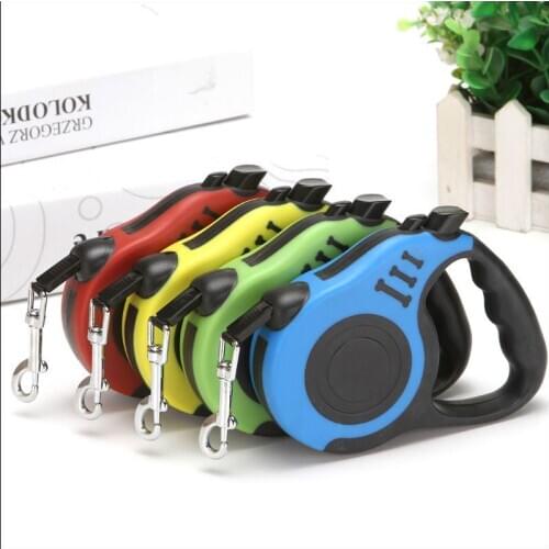 Durable Dog Leash for Small Medium Dogs Automatic Flexible Retractable Nylon, 3/5M Leash Traction Puppy Cats Dogs Pet Supplies