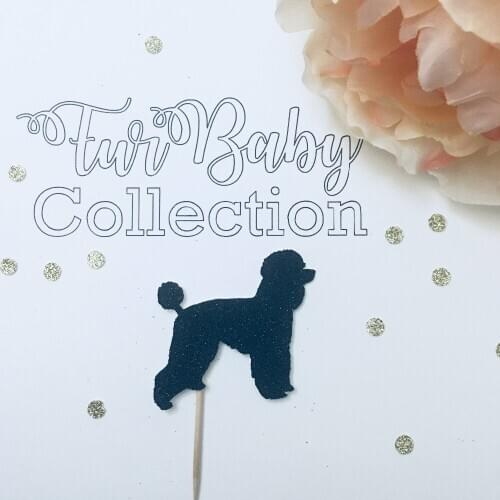 Poodle cupcake toppers, dog cupcake toppers dog baby shower Party Supplies Birthday Wedding Party Decoration