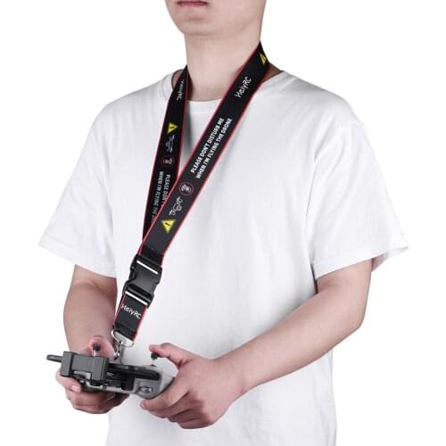 For DJI Mavic Air 2 Air 2S Mini 2 Drones Hanging Holder Strap Remote Controller Safety Warning Neck Lanyard Rope with Fixed Clip