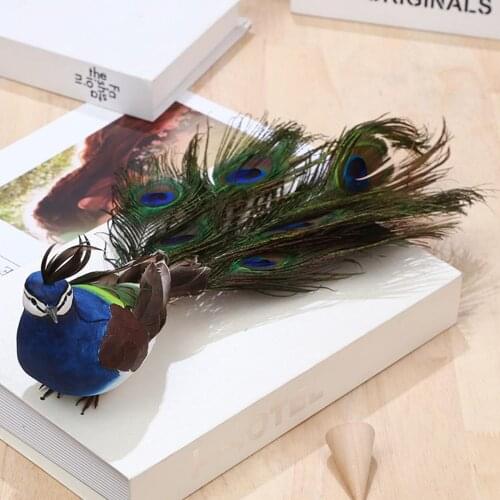 Garden Statue Peacock Figurine Handmade Statue for Patio Yard Art Decor Lawn Ornaments Indoor Outdoor Christmas Decorations