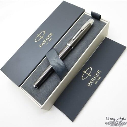 Parker Im Metal Gray CT Roller Pen | Parker Pen | İsme Special Pen | Gift Pen