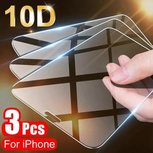Full Cover Glass on the For iPhone 12 X XS Max XR Tempered Glass For iPhone 7 8 6 6s Plus 5 5S SE 11 Pro Screen Protector