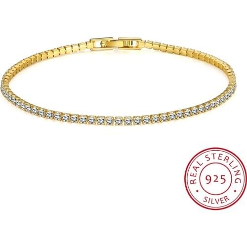 Sparkling 36 PCS Round Cut Cubic Zirconia Crystal Tennis CZ Bracelets for Women or Wedding in 2 assorted colors