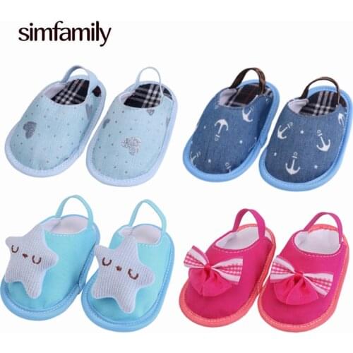 Baby Shoes Girls Boy Slippers Newborn Infant First Walkers Toddler Shoes Baby Footwear Cotton Soft Anti-Slip Sole Toddler Shoes