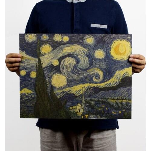 Vintage Classic Posters Cafe Bars living room Home Decors Retro Kraft Papers Wall Sticker decals landscape painting CE2047/o