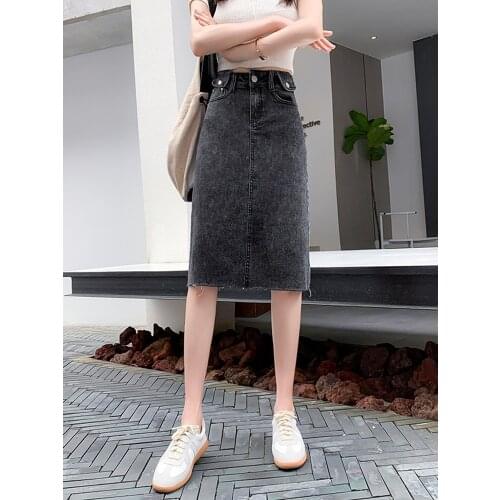 XISTEPS Denim Pencil Skirts