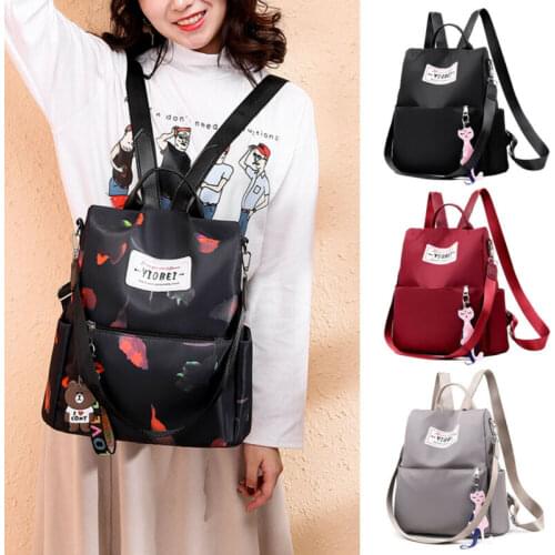 Backpack Women Anti-theft Oxford School Shoulder Bag Travel Waterproof Satchel Nubuck Large Capacity Shoulder Bag Backpack