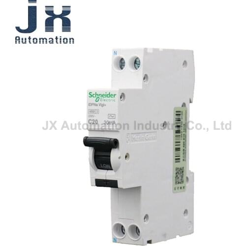 100% Original Schneider A9D93610/16/20/25/32 IDPNa Vigi+ 4.5kA Leakage Protection Circuit Breaker C20A 30mA 1P+N 18mm