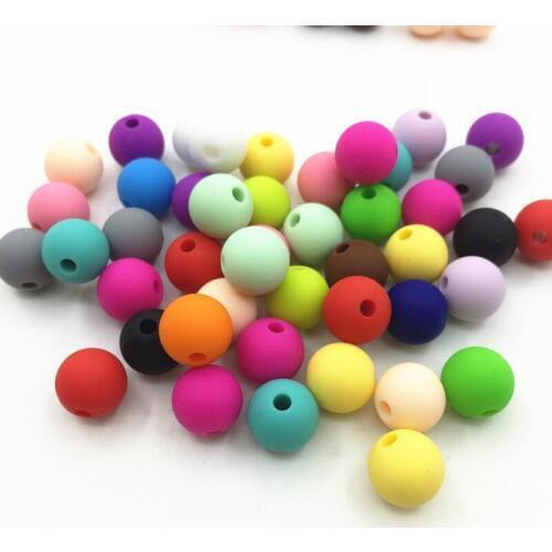 Mini Colorful Silica beads jewelry silica baby teether loose beads silicone jewelry gift ideas of Europes most popular 1000/lot