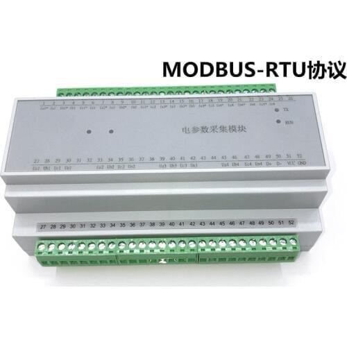 3 phase 3 channels electric parameter acquisition module RS485 collector Voltage current power Data collection Modbus-RTU