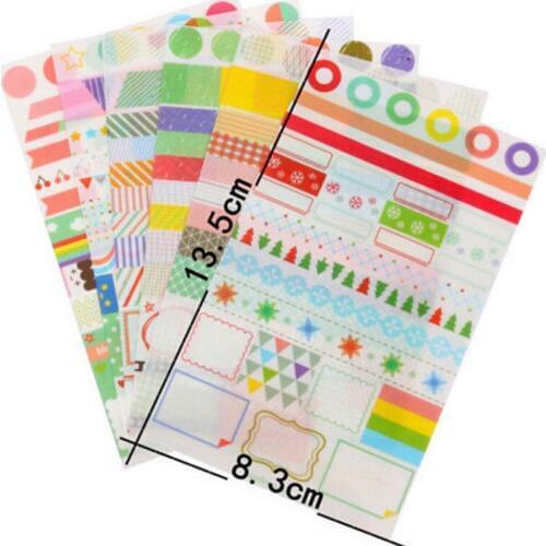 6Pcs/Set Creative Cute Sticker For DIY Scrapbooking Diary Phone Sticker Products Design Paster Kawaii Stationary Sticker Toy