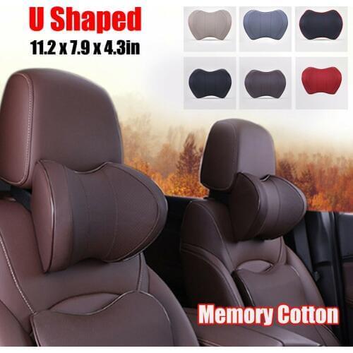 Car Seat Head Neck Rest Massage Auto Pillow Space Memory Neck Headrest Car Cover Vehicular Pillow Seat Headrest Accessories