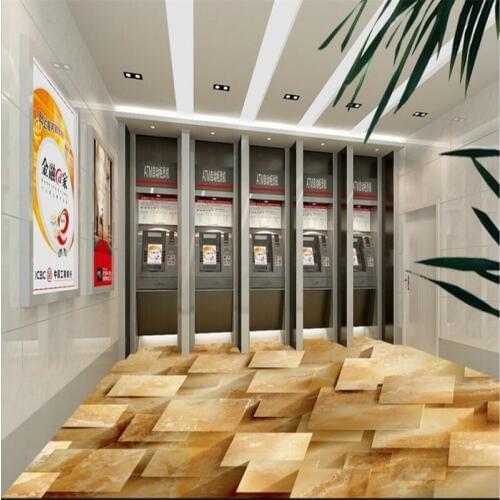 Beibehang Customize any size mural 3D stereo abstract gravure pattern floor tile background wall wallpapers for living room