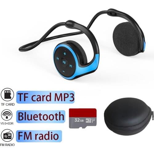 New Wireless Headphones Bluetooth 5.0 Earphone Mini Sports Running Headset Support iOS/Android Phones HD Call TF Radio