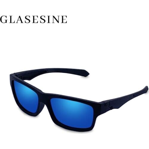 Glasesine Brand Design Sunglasses Mens Frosted Plastic Fashion Men Glasses Travel Polarized Driving Sunglasses Square Goggles