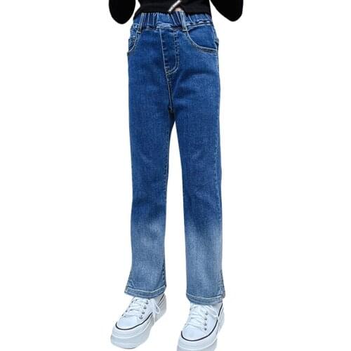 Jeans Girl Patchwork Girl Jeans Child Spring Autumn Childrens Jeans For Boys Casual Style Childrens Clothes 6 8 10 12 14