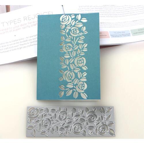 DUOFEN METAL CUTTING DIES rose flowers stencil for DIY Scrapbook Paper Album 2019 new