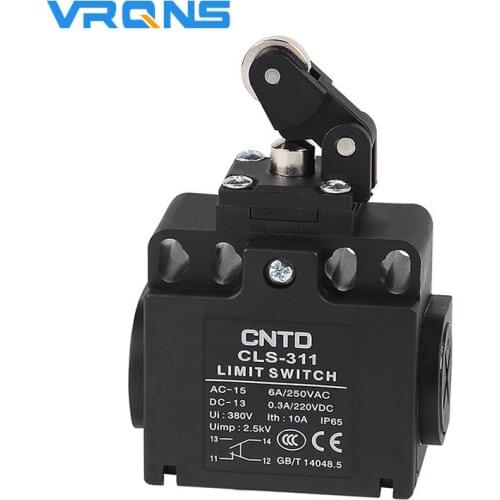 Micro Switch CLS-311 1NC1NO Safety Double Circuit Waterproof 10A 250V Black Vertical Travel Limit Switch