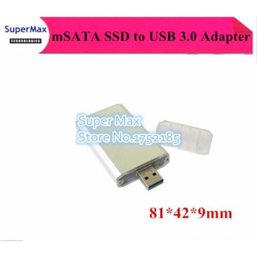 Portable Mini PCI-e mSATA SSD to USB 3.0 Converter Adapter Enclosure Case Mobile Hard Disk Box for 30 X 50 mm mSATA SSD