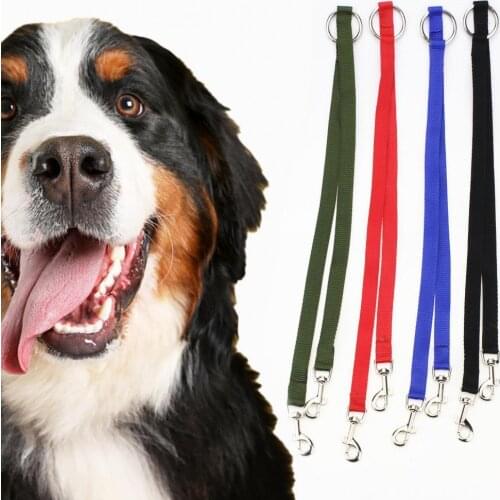 Adjustable Double-headed Nylon Walking Dog Traction Leash Training Rope Pet Outdoor Supply Universal Collar Dog Anti-lost Collar