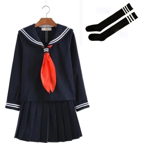 S-3XL Women Girls School Uniform Cosplay Costume Japanese Student Sailor Uniforms Anime Hell Girl Perfprmance JK Outfit C30153AD