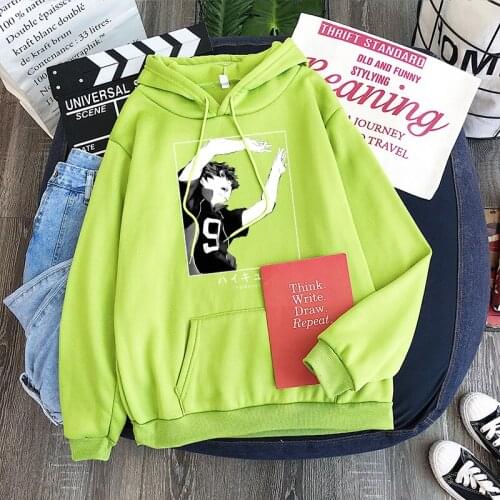 Anime Cartoon Haikyuu Tobio Kageyama Hoodies Sweatshirts Men Women Pullovers Streetwear Harajuku Casual Unisex Clothing 300