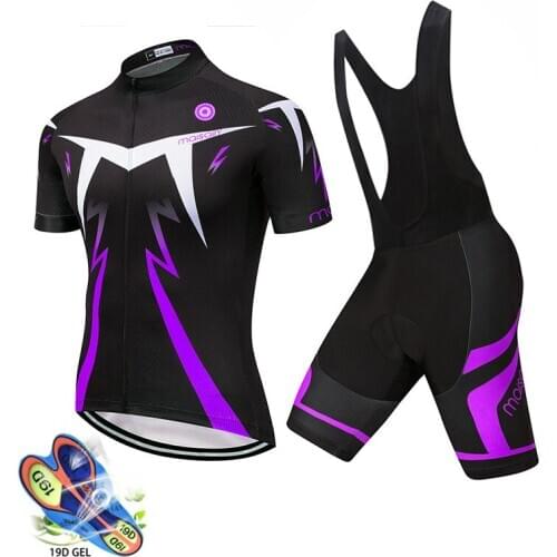 Cycling Clothing Mens Mountain Breathable Outdoor Mountain Bike Clothing Ciclismo Summer Short-sleeved Suit Jersey 19D GEL Pad