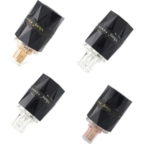 TOP Quality Viborg VF503 Pure Copper IEC Power Plug Connector for Audio DIY Mains Power Cable