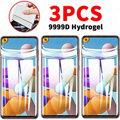 3Pcs Full Cover Protective Hydrogel soft Film For Samsung Galaxy A21s A21 s Screen Protector a215 a216 not tempered Glass