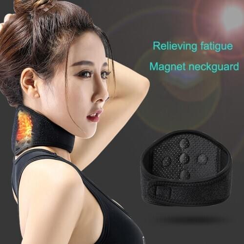 1 Pcs Neck Belt Back Self-heating Magnetic Wrap Protect Support Massager Therapy Posture Health Care Pain Relief Strap DFA