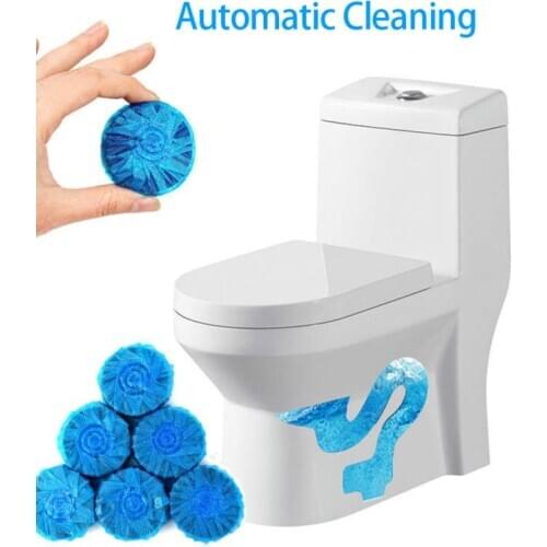 10pcs/1pc Blue Bubble Toilet Bao Automatic Flushing Toilet Spirit Toilet Cleaner Toilet Deodorant Block